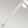Wandlampe Metall Stoff H: 67,6 cm in Nickel poliert Weiß