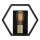 Wandlampe Metall B: 25,4 cm in Schwarz Gold Modern