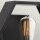 Wandlampe Metall B: 25,4 cm in Schwarz Gold Modern