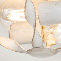 Deckenlampe Landhausstil D: 33 cm rund Shabby Weiß...