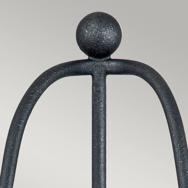 Rustikale Wandleuchte Metall 41,8 cm Shabby Grau 2x E14