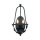 Rustikale Wandleuchte Metall 41,8 cm Shabby Grau 2x E14