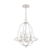 Kronleuchter Shabby Chic Weiß Metall H: max. 307,5...