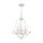 Kronleuchter Shabby Chic Weiß Metall H: max. 307,5 cm 4x E14