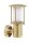 Außenwandlampe Glas Echt-Messing E14 IP53 22 cm hoch