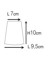 Außenleuchte Wand Messing Glas GU10 IP54 H: 10 cm...