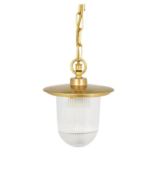 Außenlampe hängend Messing Glas H: max. 75 cm IP44 E27