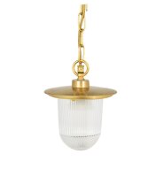 Außenlampe hängend Messing Glas H: max. 75 cm...