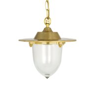 Outdoor Hängelampe Messing Glas D: 25 cm rund IP44 E27