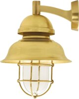 Außenleuchte Wand Messing Glas 35 cm hoch IP64 E27