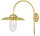 Wandlampe außen Messing Glas E27 IP44 H: 45 cm Maritim