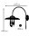 Wandlampe außen Messing Glas E27 IP44 H: 45 cm Maritim