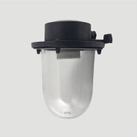 Kleine Wandlampe außen Echt-Messing Glas E27 IP64...