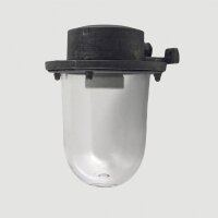 Wandleuchte au&szlig;en Messing Glas 18 cm hoch IP64 E27 PANTE