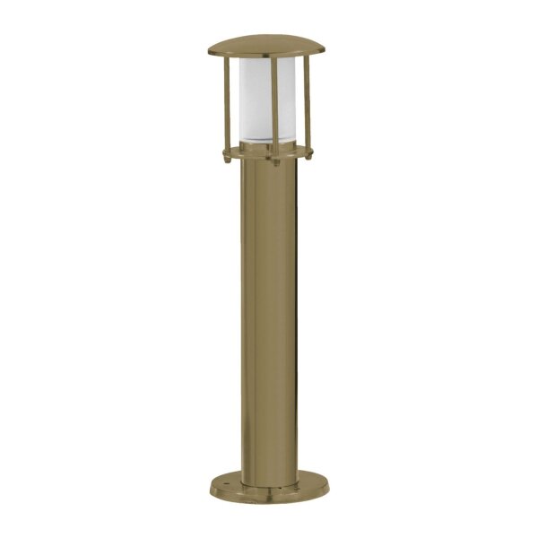 Gehwegbeleuchtung Echt-Messing Glas 50 cm IP53 E14 rund