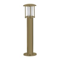 Gehwegbeleuchtung Echt-Messing Glas 50 cm IP53 E14 rund