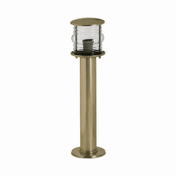 Außenlampe Echt-Messing Glas 50 cm hoch IP53 in Messing