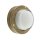 Kleine Wandlampe rund &Oslash; 14 cm Messing Glas Outdoor Keller