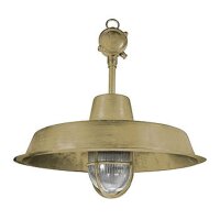 Außenlampe Messing Glas D: 46 cm IP44 in E27 rund...