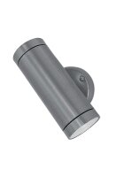 Wandleuchte au&szlig;en Messing massiv Glas GU10 IP44 Up Down