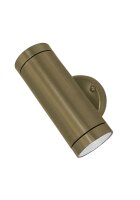 Wandlampe au&szlig;en Messing massiv Glas GU10 IP44 Up Down