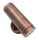Au&szlig;enlampe Wand Echt-Messing Glas GU10 IP44 Up Down