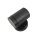 Au&szlig;enwandlampe Schwarz antik GU10 IP64 H: 10 cm Messing Glas