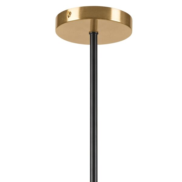 Stilvolle Deckenlampe Glas G9 L:54 cm Kugeln in Gold