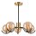 Stilvolle Deckenlampe Glas G9 L:54 cm Kugeln in Gold