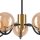 Stilvolle Deckenlampe Glas G9 L:54 cm Kugeln in Gold