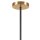 Stilvolle Deckenlampe Glas G9 L:54 cm Kugeln in Gold