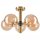 Deckenleuchte 5-flammig in Gold Metall Glas G9 B:35 cm