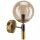 Kugel Wandlampe G9 Metall Glas blendarm T:19 cm in Gold