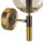 Kugel Wandlampe G9 Metall Glas blendarm T:19 cm in Gold