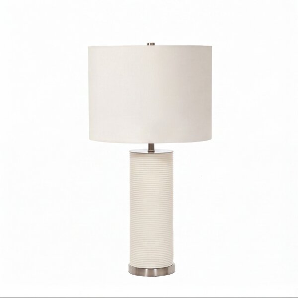 Tischlampe LEILA Weiß Porzellan H:65cm Bodenlampe