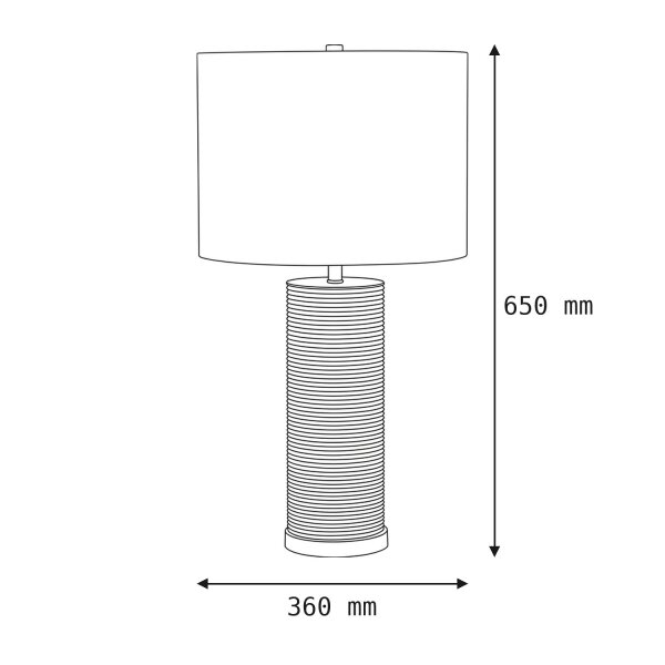 Tischlampe LEILA Weiß Porzellan H:65cm Bodenlampe