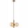 Hängelampe Glaskugeln in Gold G9 B:35 cm 3-flammig