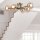 Blendarme Deckenlampe in Gold Glas Metall 6-flammig E14