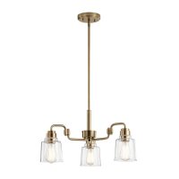 Pendelleuchte Metall Glas H: max. 148,4 cm 3-flammig