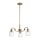 Pendelleuchte Metall Glas H: max. 148,4 cm 3-flammig