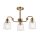 Pendelleuchte Metall Glas H: max. 148,4 cm 3-flammig