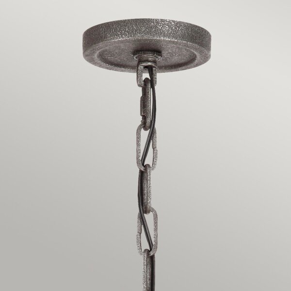Kronleuchter Rustikal Glas Metall E27 D: 77,2 cm rund