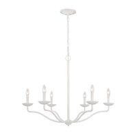 Kronleuchter Wei&szlig; Metall E14 B: 82,9 cm gro&szlig; Landhausstil
