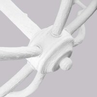 Kronleuchter Weiß Metall E14 B: 82,9 cm groß...