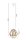 Gemütliche Hängelampe Weiß Natur Holz E27 B:20,5 cm