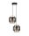 Pendelleuchte Stoff Schwarz Gold B:33 cm E27 blendarm