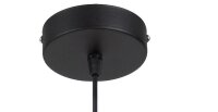 Hängelampe Holz Metall Schwarz E27 Ø40 cm...