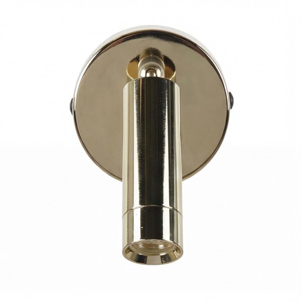 LED Wandstrahler mit Schalter Metall verstellbar Gold