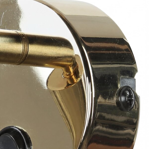 LED Wandstrahler mit Schalter Metall verstellbar Gold