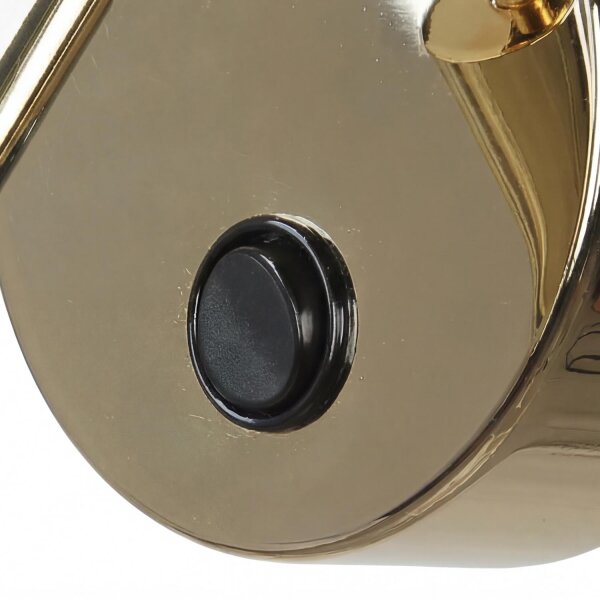 LED Wandstrahler mit Schalter Metall verstellbar Gold